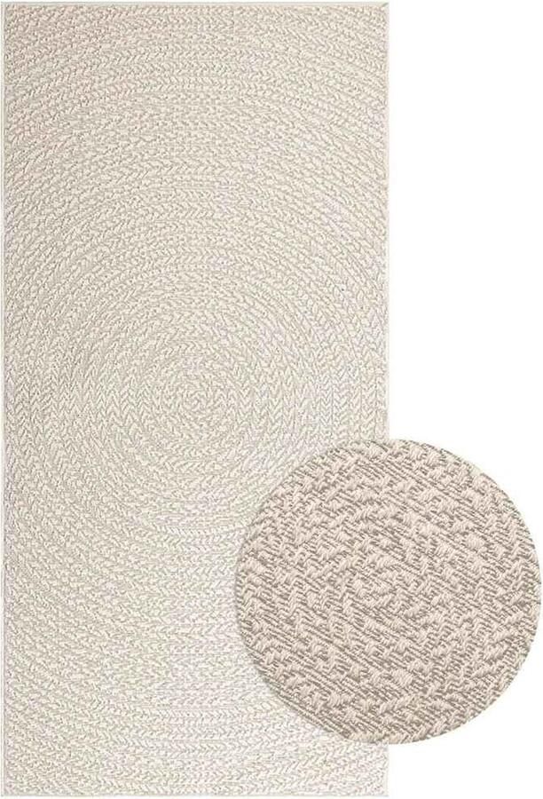 VidaXL Vloerkleed ZIZUR room binnen en buiten 100x200 cm jute look