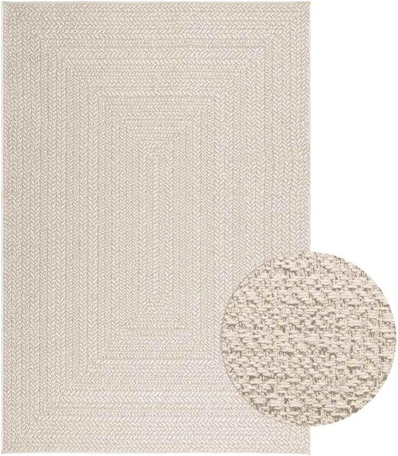 VidaXL Vloerkleed ZIZUR 140x200 cm Jute Look Vloerkleed Outdoor Tapijten Tuintapijt Patio Dekking Anti Slip Mat - Foto 2