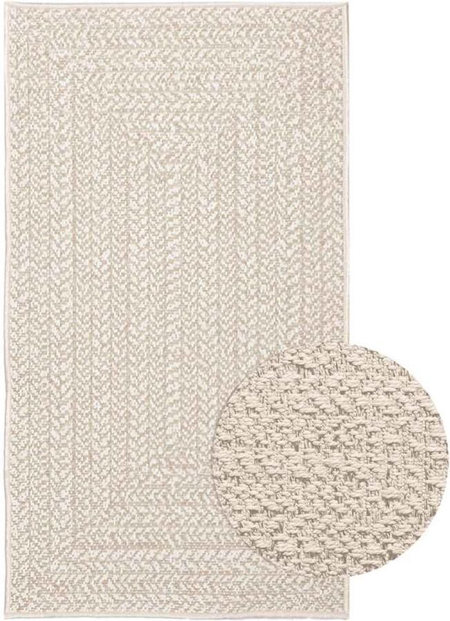 VidaXL Vloerkleed ZIZUR 60x110 cm Jute look Vloerkleed Outdoor Tapijten Terras Tapijt Balkon Tapijt Jute Look