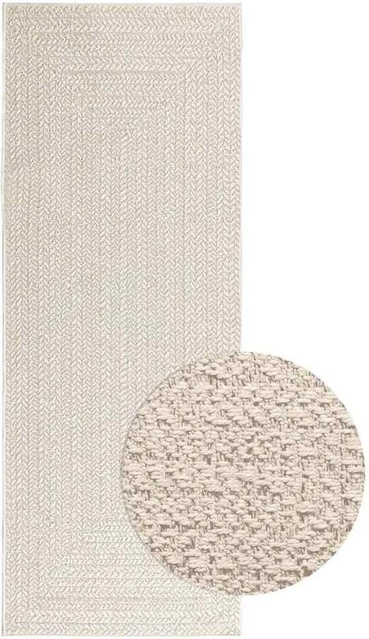 VidaXL Vloerkleed ZIZUR room binnen en buiten 80x200 cm jute look