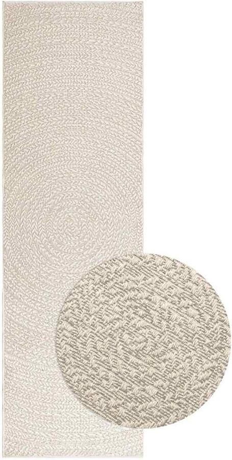 VidaXL Vloerkleed ZIZUR room binnen en buiten 80x250 cm jute look