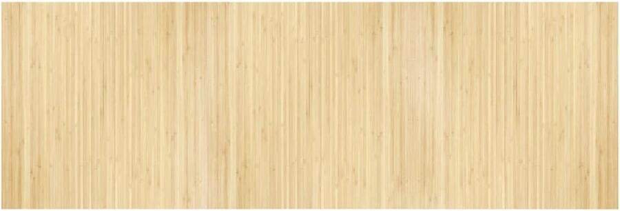 VidaXL Vloertapijt Bamboetapijt Vloerkleed rechthoekig 100x300 cm bamboe lichtnaturel Woonkamertapijt Slaapkamers Tapijt Beige Tapijt