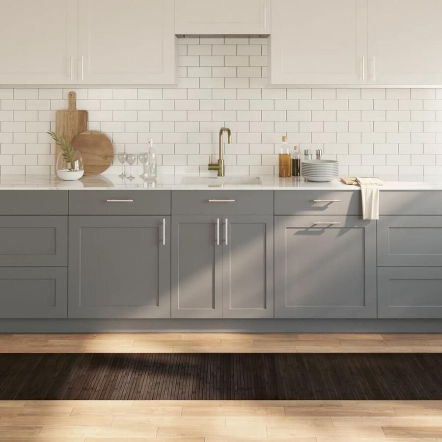 The Living Store Vloerkleed rechthoekig 60x500 cm bamboe donkerbruin Bamboetapijt Vloertapijt Naturele Vloerafdekking Modern Tapijt Bruine Tapijt