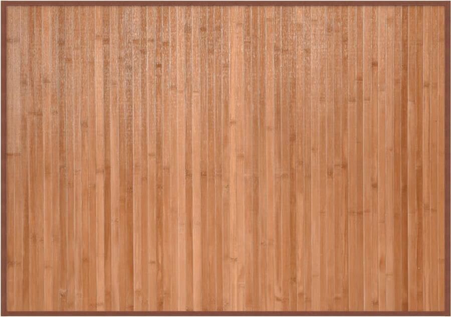 The Living Store Bamboe Tapijt 70 x 100 cm Duurzaam en Waterbestendig Bamboetapijt Vloertapijt Natuurttapijt Livingroom Decoratie Kamerdecoratie