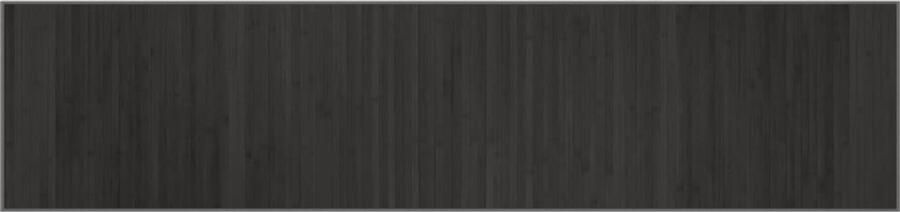 The Living Store Bamboe Vloerkleed 70 x 300 cm Grijs Duurzaam en Anti-Slip Bamboevloerkleed Vloertegels Woonaccessoire Grijze Vloerkleed Modern Tapijt