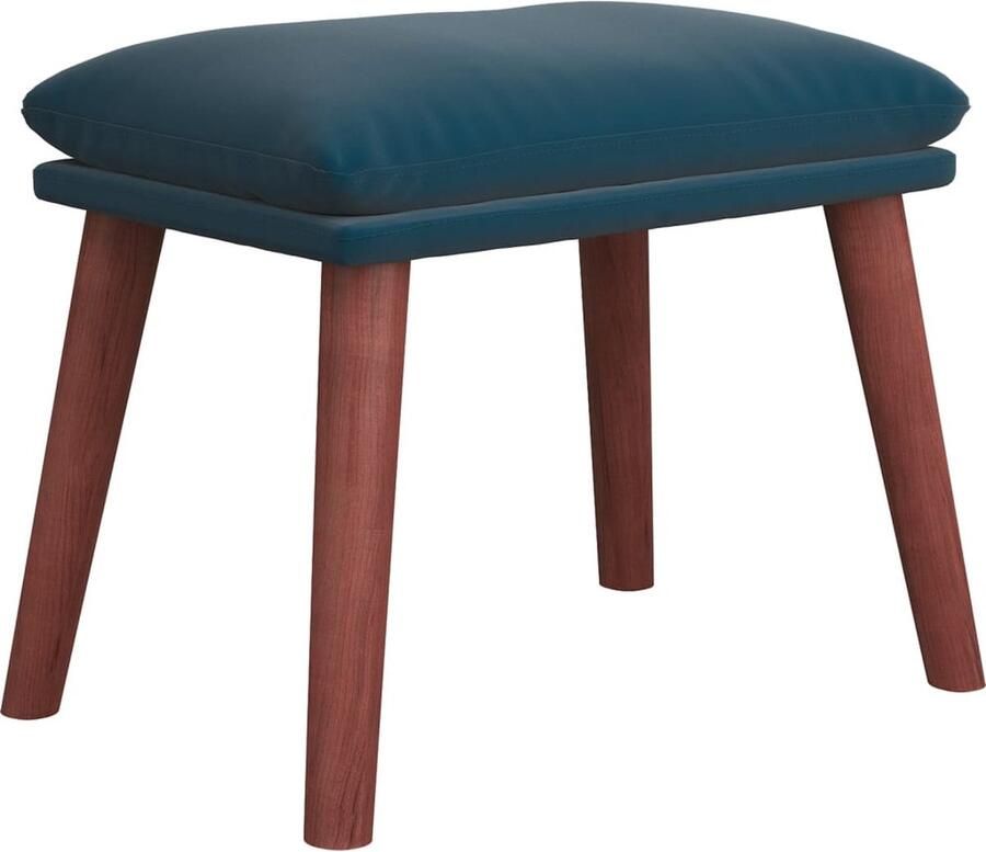 VidaXL -Voetenbank-45x29 5x35-cm-fluweel-blauw - Foto 2