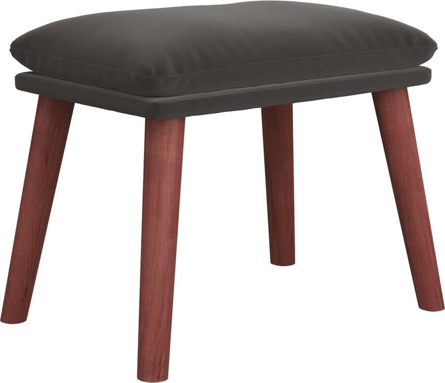VidaXL -Voetenbank-45x29 5x35-cm-fluweel-donkergrijs