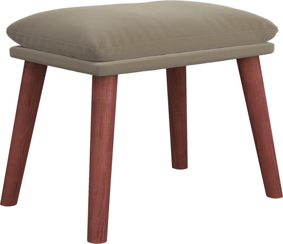 VidaXL -Voetenbank-45x29 5x35-cm-fluweel-lichtgrijs - Foto 2