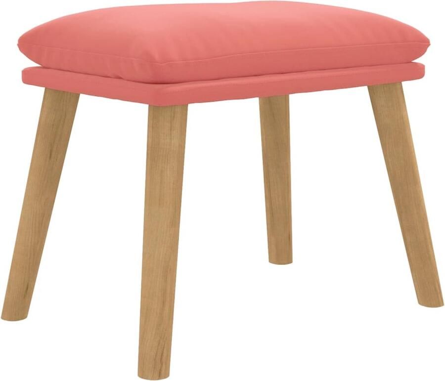 VidaXL -Voetenbank-45x29 5x35-cm-fluweel-roze