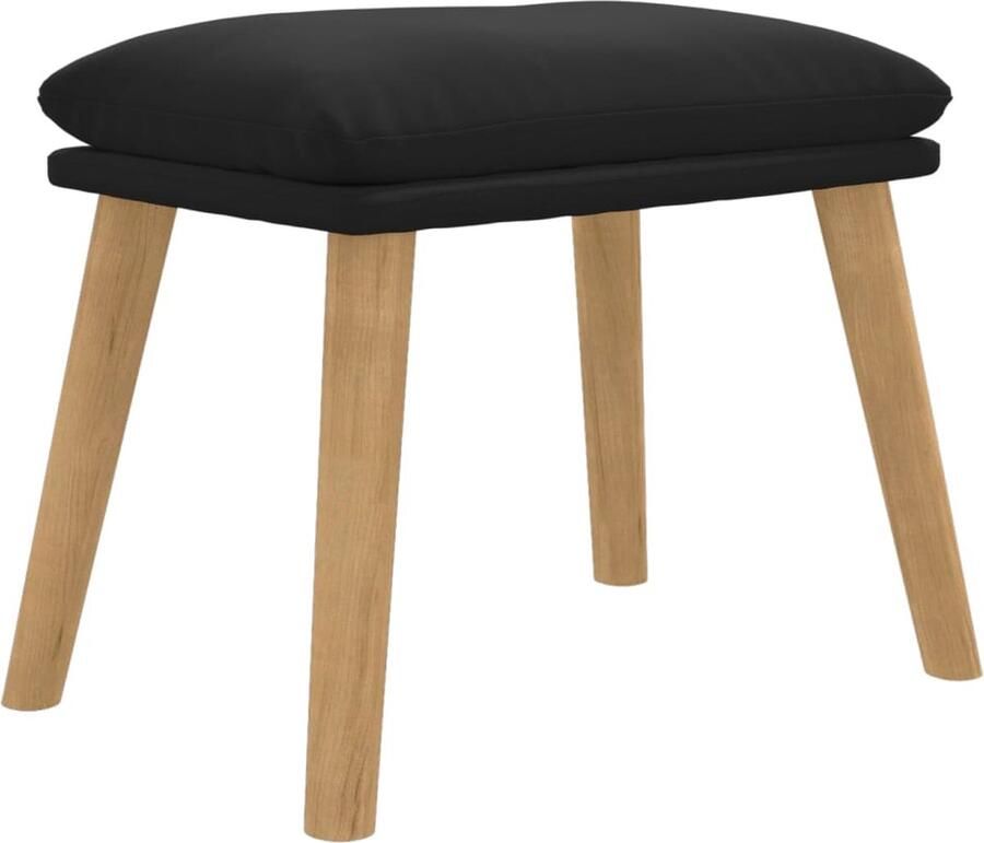 VidaXL -Voetenbank-45x29 5x35-cm-fluweel-zwart