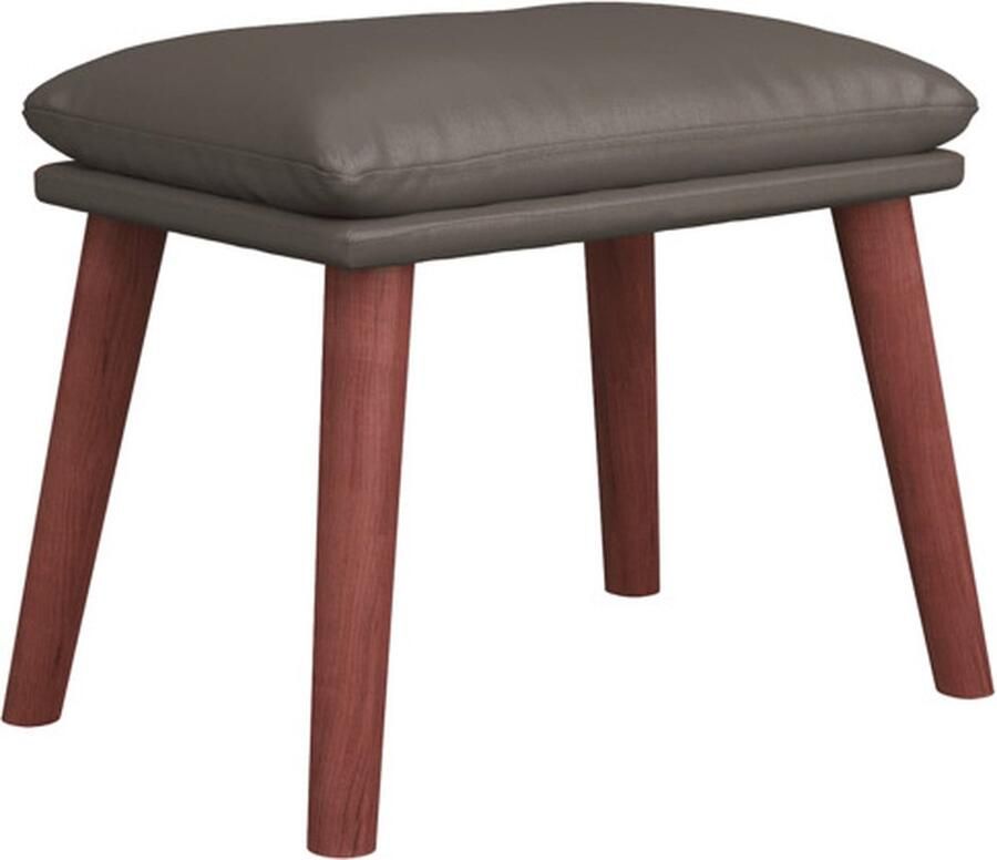 VidaXL -Voetenbank-45x29 5x35-cm-kunstleer-grijs