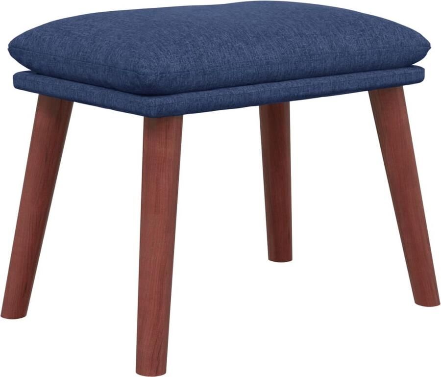 VidaXL -Voetenbank-45x29 5x35-cm-stof-blauw - Foto 2