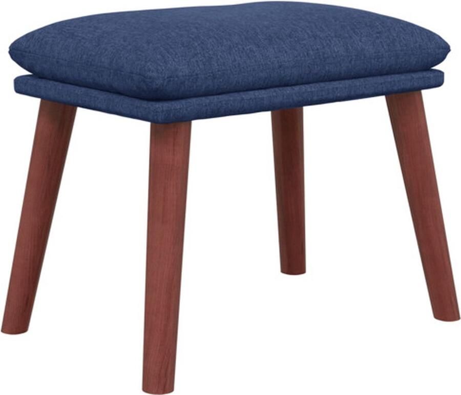 VidaXL -Voetenbank-45x29 5x35-cm-stof-blauw - Foto 4