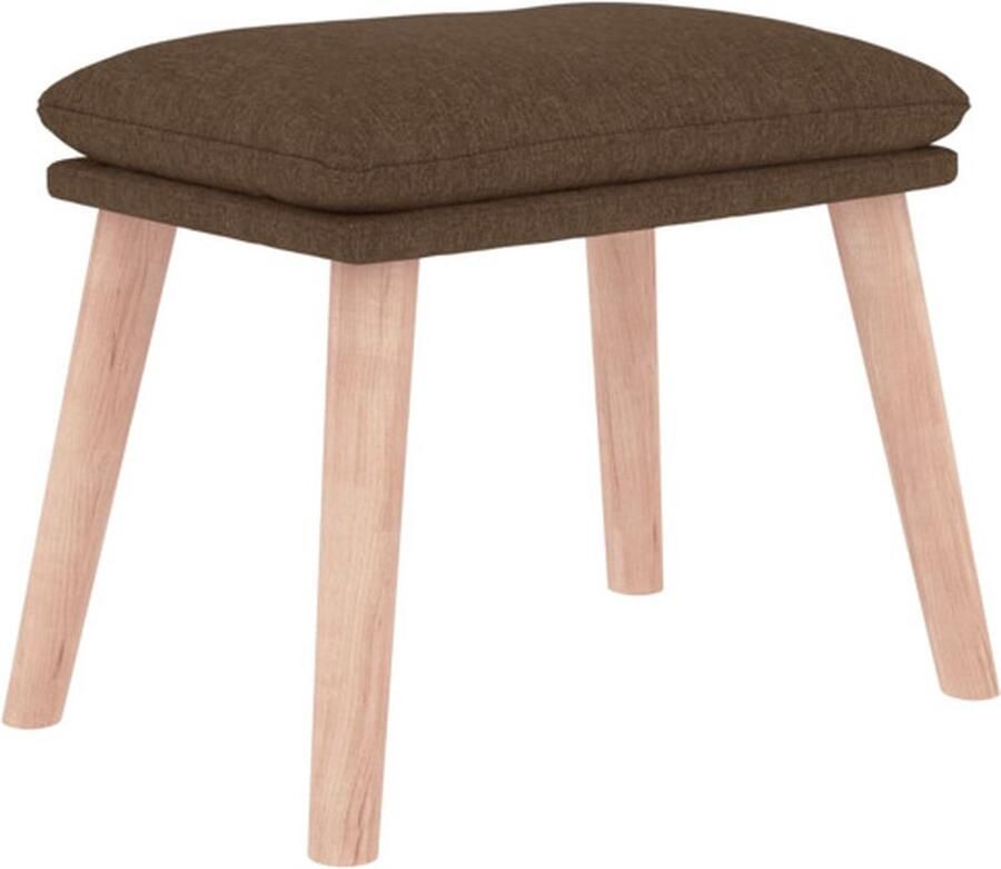 VidaXL -Voetenbank-45x29 5x35-cm-stof-bruin - Foto 2