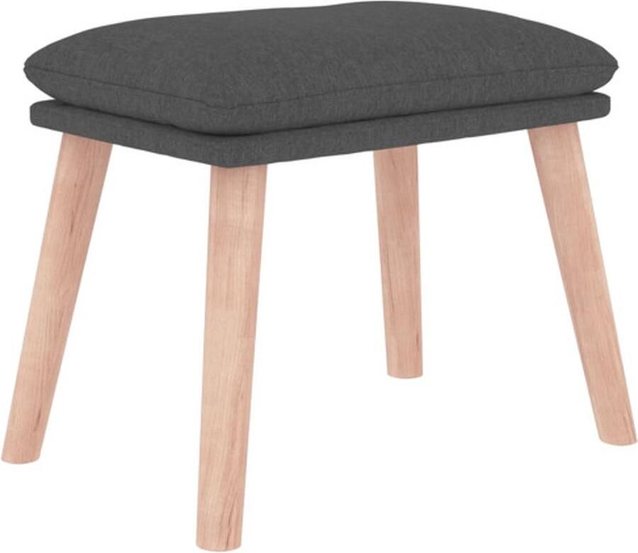 VidaXL -Voetenbank-45x29 5x35-cm-stof-donkergrijs - Foto 2