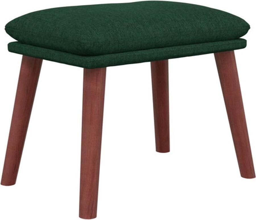 VidaXL -Voetenbank-45x29 5x35-cm-stof-donkergroen - Foto 2