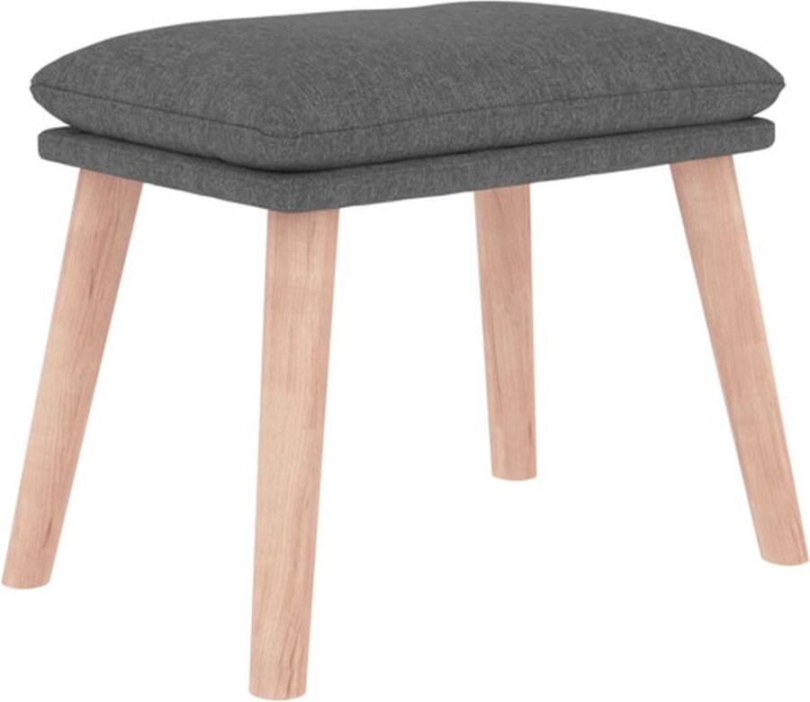 VidaXL -Voetenbank-45x29 5x35-cm-stof-lichtgrijs