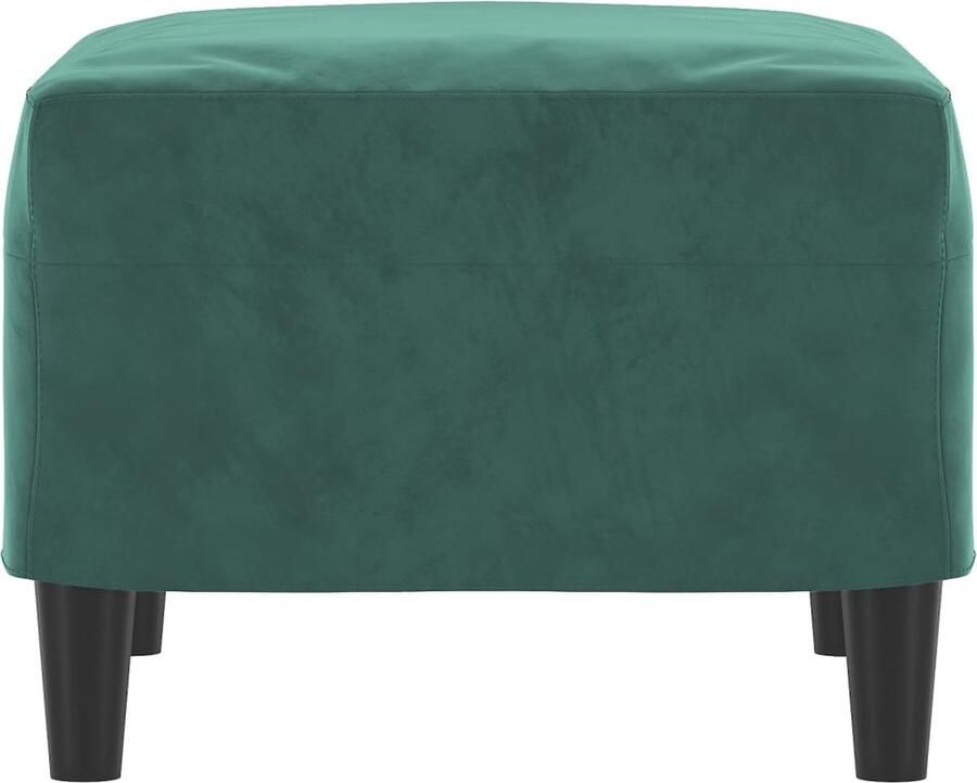 VidaXL Voetenbank Voetbank Voetenbank 60x50x41 cm kunstleer donkergroen Relaxstoel Lounge Stoel Donkere Kleuren