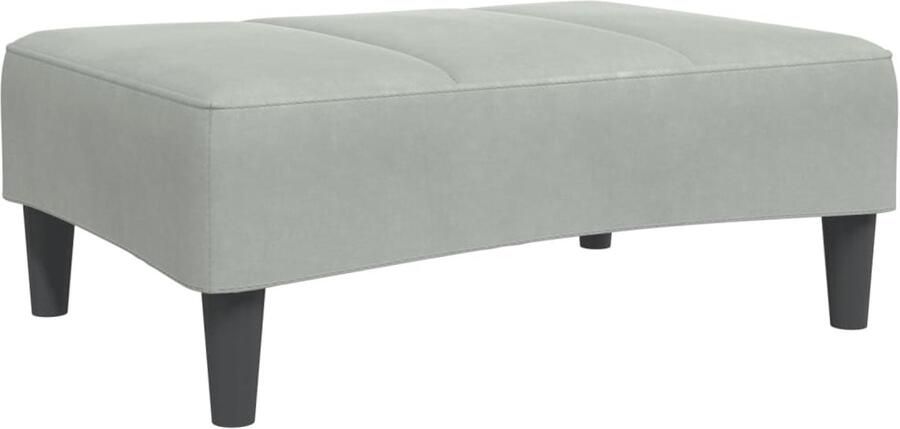 VidaXL -Voetenbank-77x55x31-cm-fluweel-lichtgrijs