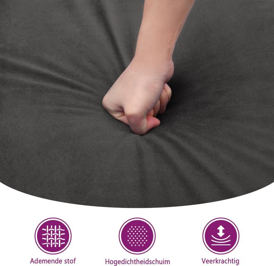 VidaXL Voetenbank Fluweel 70x55x41 cm Bruin Voetbank Bruine Voetenbank Fluweel Voetenbank Moderne Voetenbank Relax Stoffen Voetenbank