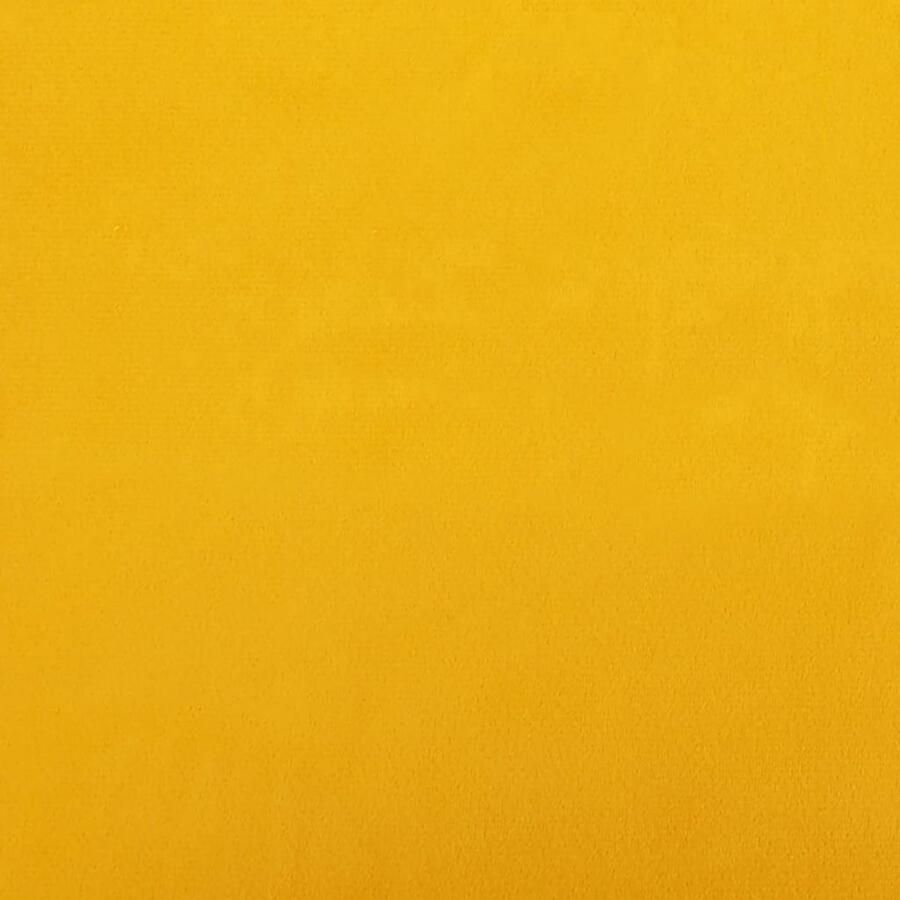 VidaXL Voetenbank Fluweel Geel 78x56x32 cm Voetbank Poef Fluweel Bank Gele Bank Moderne Bank