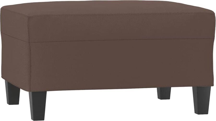 VidaXL Voetenbank Kunstleer 70x55x41 cm Bruin Voetenbank Voetenbankkunstleer Lounge Stoel Relaxstoel Zitbank Salon Meubilair Huiskamerdecoratie - Foto 2