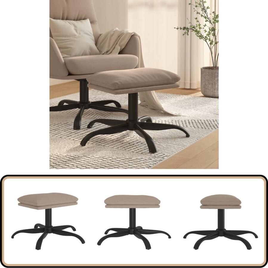 VidaXL Voetenbank Microvezelstof Lichtgrijs 60x60x36 cm Voetenbank Microfiber Stoffen Meubelen Moderne Woondecoratie Relaxstoel Bijzettafel Lounge Accessoires Grijs Meubilair Kleine Salontafel