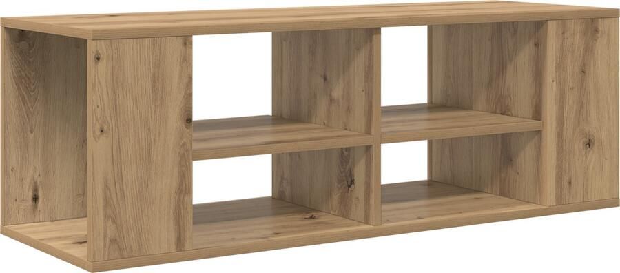 VidaXL TV Kast artisanaal eikenkleurig 102 x 35 x 35 cm Bewerkt hout
