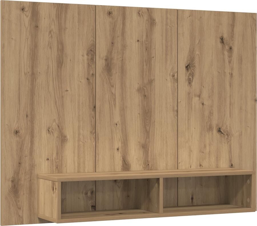 VidaXL Wand TV Kast Ambachtelijk eiken 120 x 23.5 x 90 cm Bewerkt hout