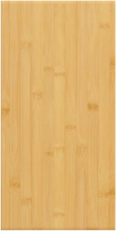 The Living Store Wandschap 40x20x2 5 cm bamboe Wandplank Bamboeplank Opbergplankje Decoratieve Wandplank Zwevende Plank