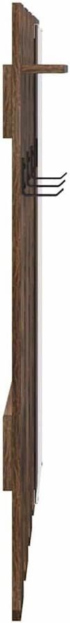 VidaXL Wandgemonteerde kapstok Gerookt eiken 100 x 10 x 100 cm - Foto 1