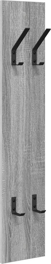 VidaXL Wandgemonteerde kapstok Grijs sonoma 20 x 1.5 x 100 cm