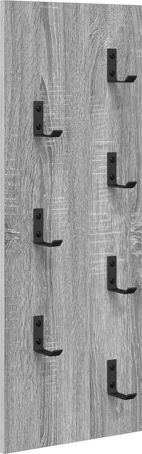 VidaXL Wandgemonteerde kapstok Grijs sonoma 30 x 1.5 x 80 cm