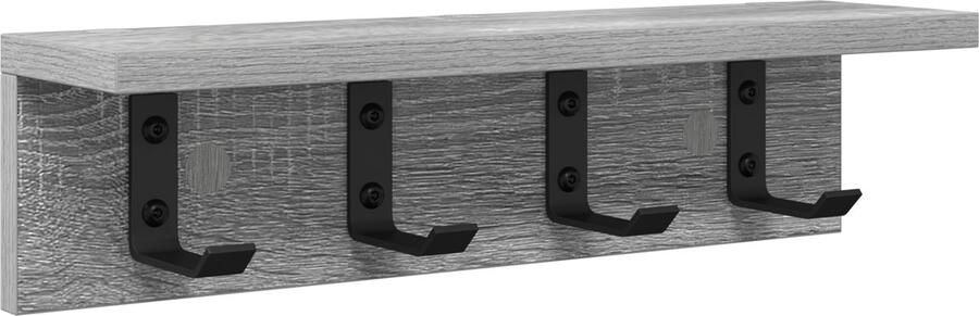 VidaXL Wandgemonteerde kapstok Grijs sonoma 40 x 10.5 x 10.5 cm
