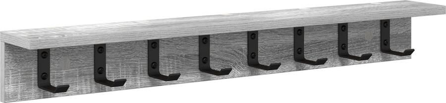 VidaXL Wandgemonteerde kapstok Grijs sonoma 80 x 10.5 x 10.5 cm
