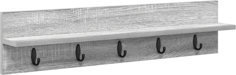 VidaXL Wandgemonteerde kapstok Grijs sonoma 80 x 10.5 x 18 cm