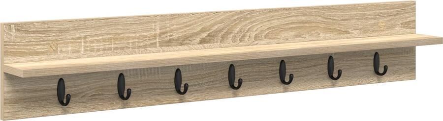 VidaXL Wandgemonteerde kapstok Sonoma eiken 100 x 10.5 x 18 cm