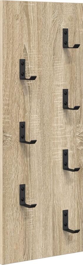 VidaXL Wandgemonteerde kapstok Sonoma eiken 30 x 1.5 x 80 cm