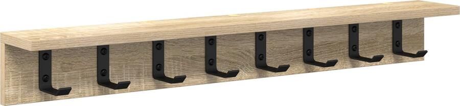 VidaXL Wandgemonteerde kapstok Sonoma eiken 80 x 10.5 x 10.5 cm