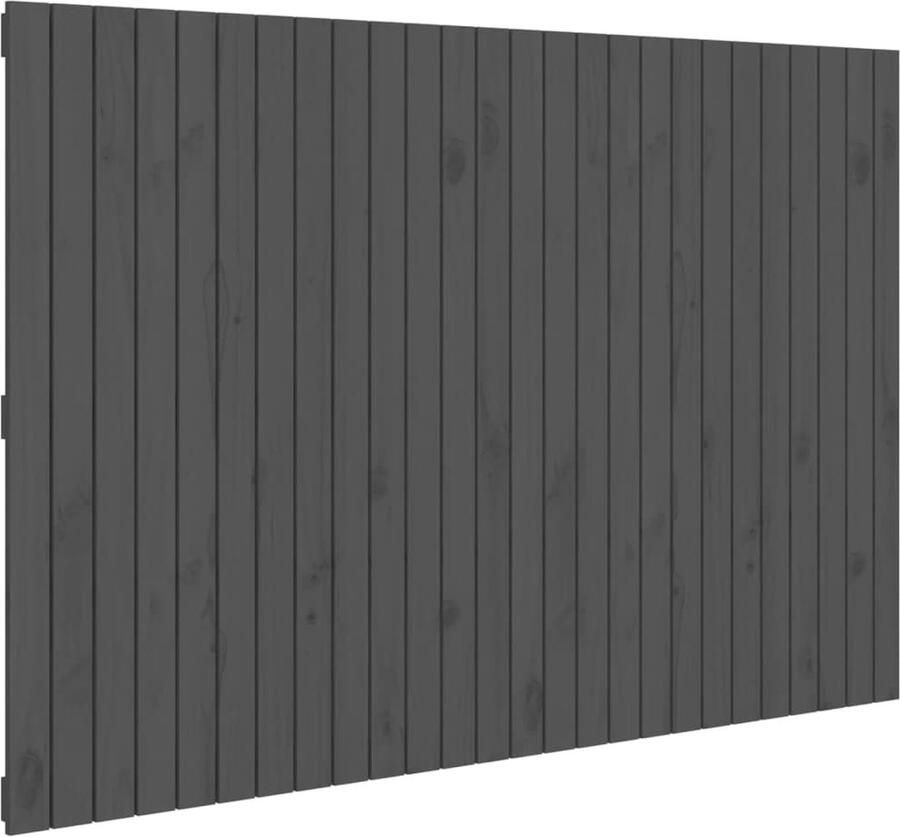VidaXL Wandhoofdbord 166x110 cm Massief Grenenhout Wandhoofdbord Hoofdboard Houten Hoofdbord Grieze Hoofdbord Massief Hout Slaapkamersdecoratie Bedroom Decor - Foto 2