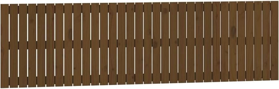 VidaXL Wandhoofdbord 204x3x60 cm Massief Grenenhout Wandhoofdbord Hoofdbord Klassieke Design Hout Grenenhout Bruine Kleuren Slaapkamer Decoratie Comfortabel Leeshoek Tvkijken In Bed - Foto 2