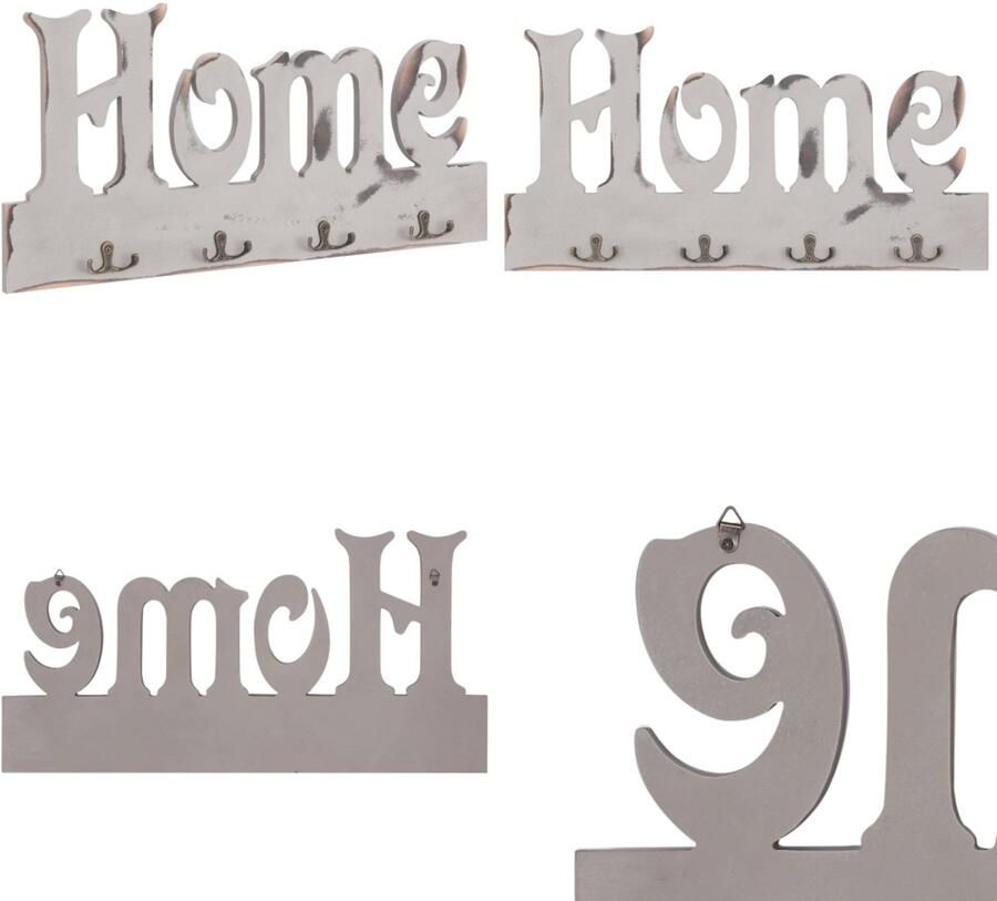 VidaXL Wandkapstok HOME 50x23 cm Kapstok Kapstokken Kap Stok Kap Stokken