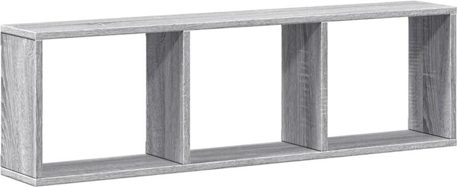 VidaXL Wandkast 100x16x30 cm Grijs Sonoma Eiken Wandkast Grijze Wandkast Houten Wandkast Opbergkast Zwevende Kast