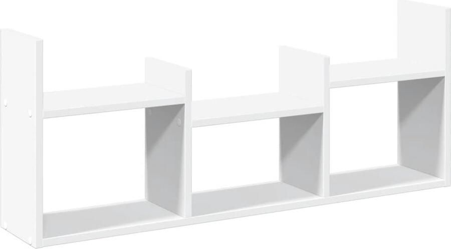 VidaXL Wandkast 100x18x40 cm bewerkt hout wit