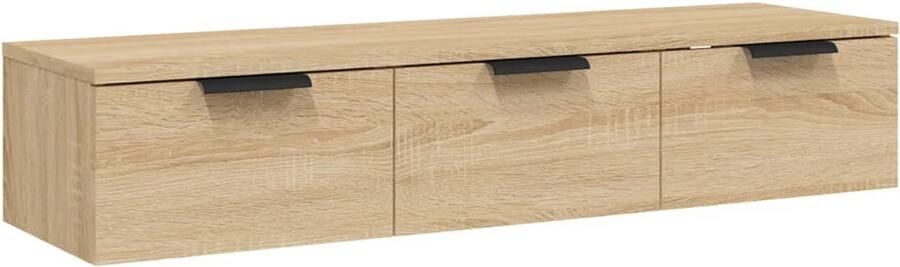 VidaXL Wandkast Sonoma Eiken 102x30x20 cm Wandkast Salontafel Tv Meubel Opbergkast Houten Kast