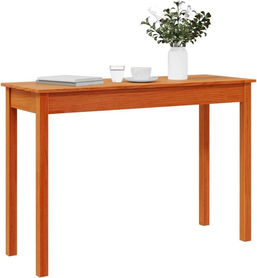 VidaXL Wandkast 110x40x75 cm massief grenenhout wasbruin - Foto 2