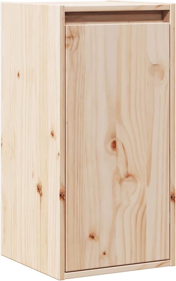 VidaXL Wandkast 30x30x60 cm massief grenenhout Wandkast Wandkasten Hangkast Wandgemonteerde Kast