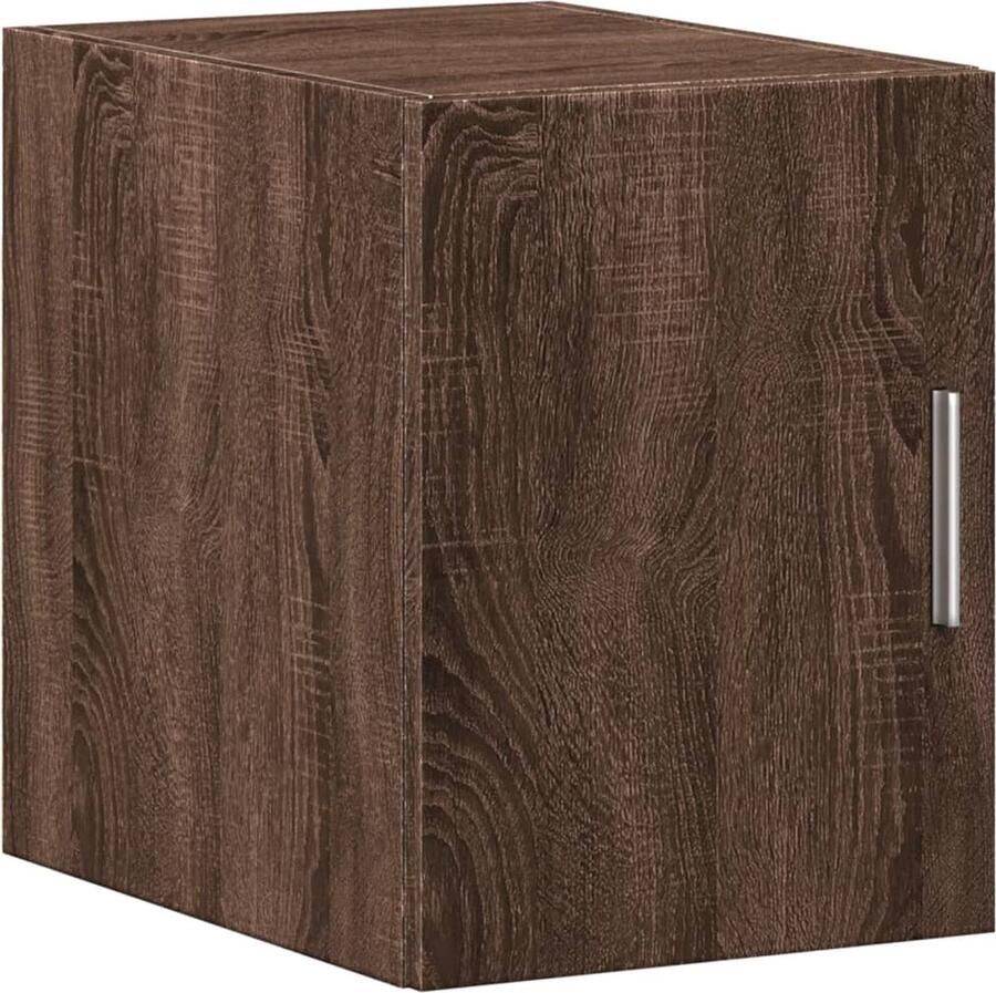 VidaXL Wandkast 30x42 5x40 cm bewerkt hout bruin eikenkleur
