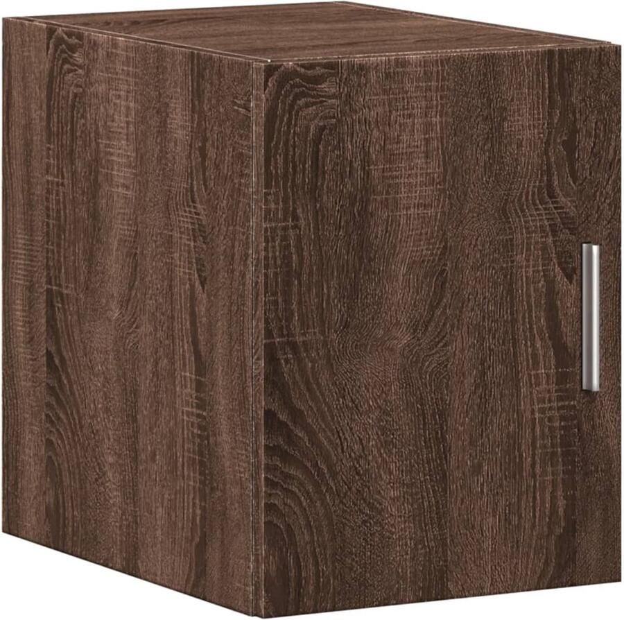 The Living Store Wandkast 30x42 5x40 cm bewerkt hout bruin eikenkleur Wandkast Houten Kast Opbergkast Badkamerkast Keukenkast - Foto 2