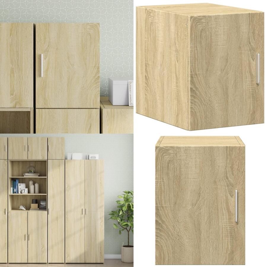 VidaXL Wandkast 30x42 5x40 cm bewerkt hout sonoma eikenkleurig Wandkast Wandkasten Hangkast Hangende Kast